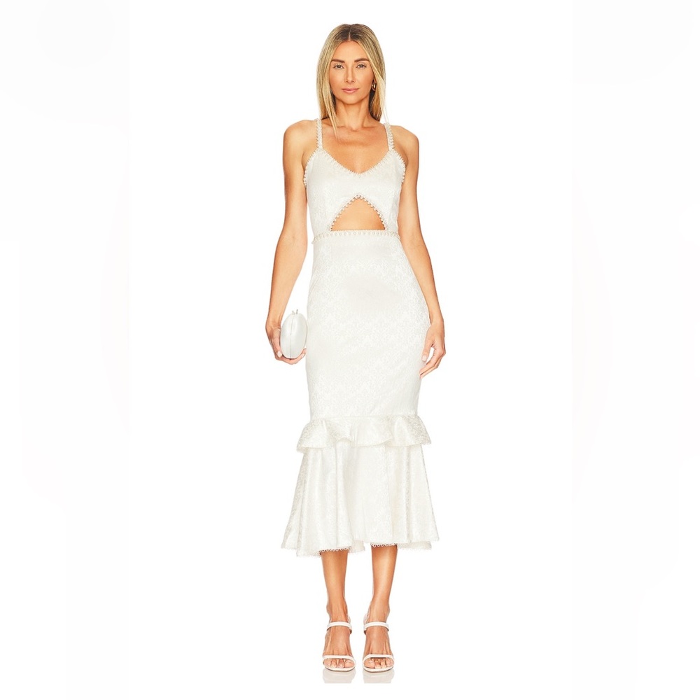 V. Chapman Luna Dress in Floral Brocade
